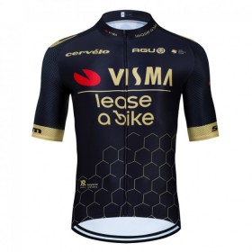 Wielershirt 2024 Team Jumbo-Visma Lease A Bike - Zwart